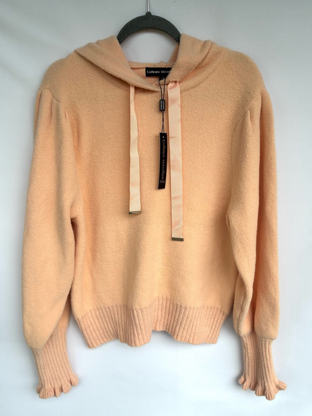 Catherine Malandrino Petite NWT Super Soft Hooded Sweater